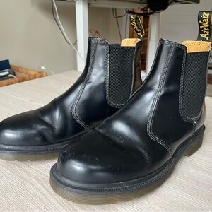 Dr. Martens 2976 Black Leather Ankle Boots - some creasing, gently used